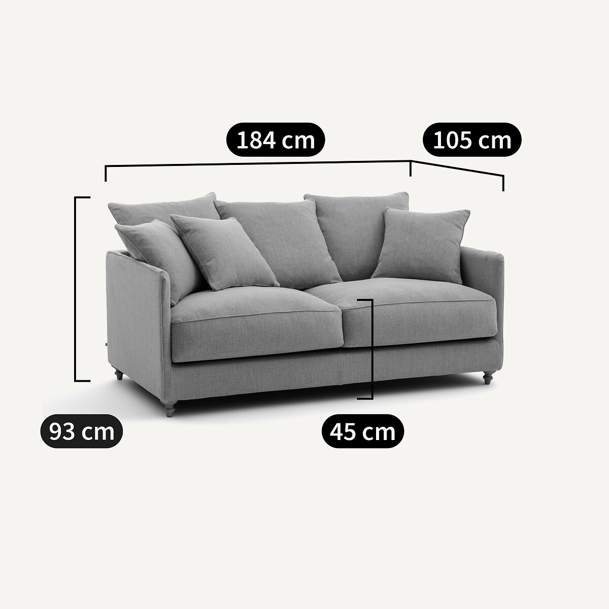 Canapé compact convertible velours, Lazare vert tsar, AM.PM