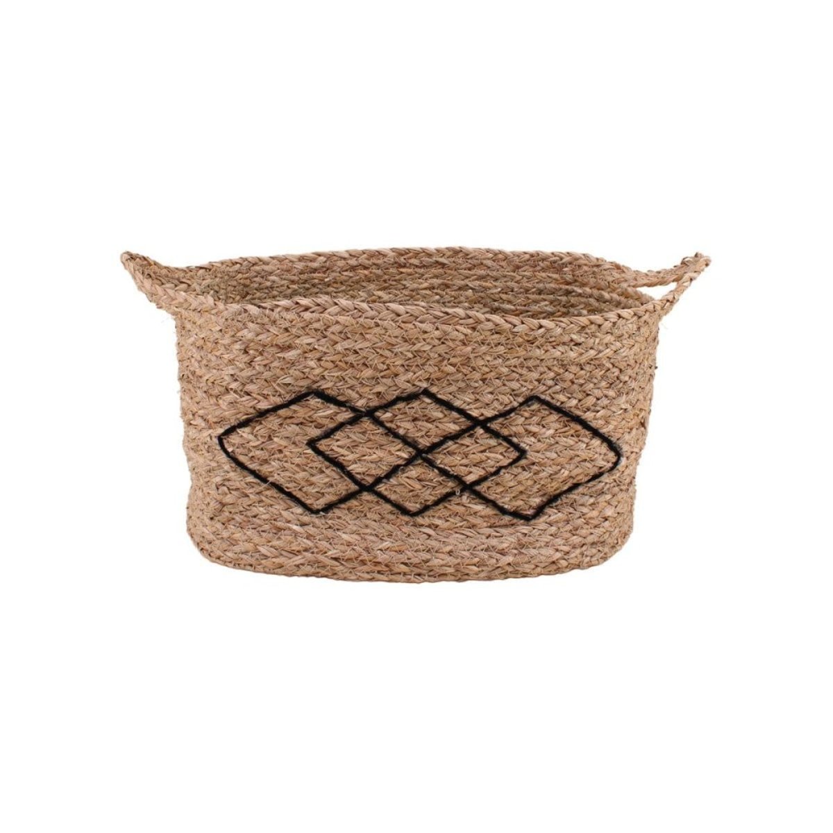 Panier rectangulaire en fibres naturelles 18x28cm naturel, ORNAMI