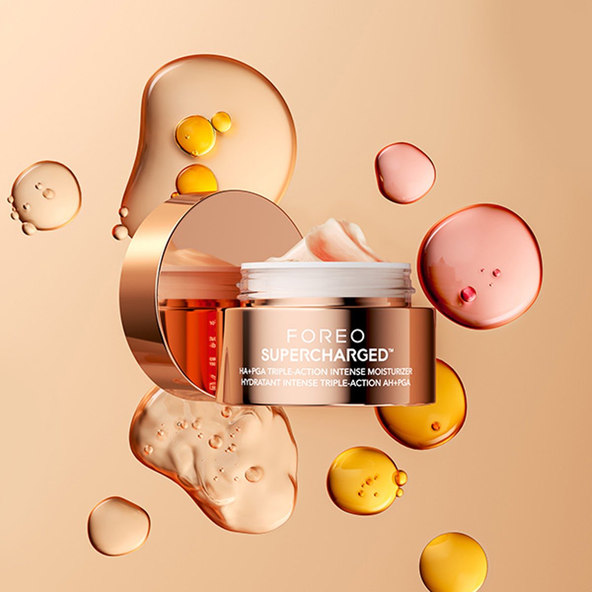 HA+PGA Crème Hydratante Intense Triple Action SUPERCHARGED couleur unique, FOREO
