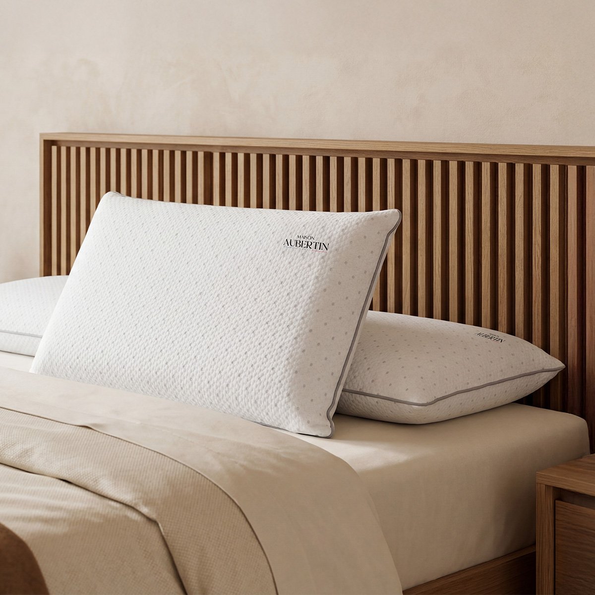 Oreiller Mousse Hypersoft - MALVA blanc, MAISON AUBERTIN