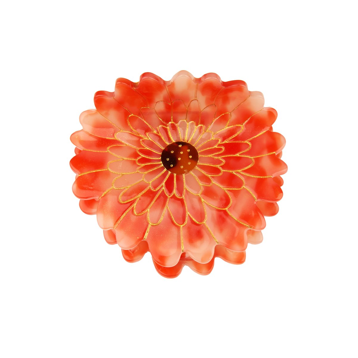Pince à cheveux DAHLIA rouge, COUCOU SUZETTE