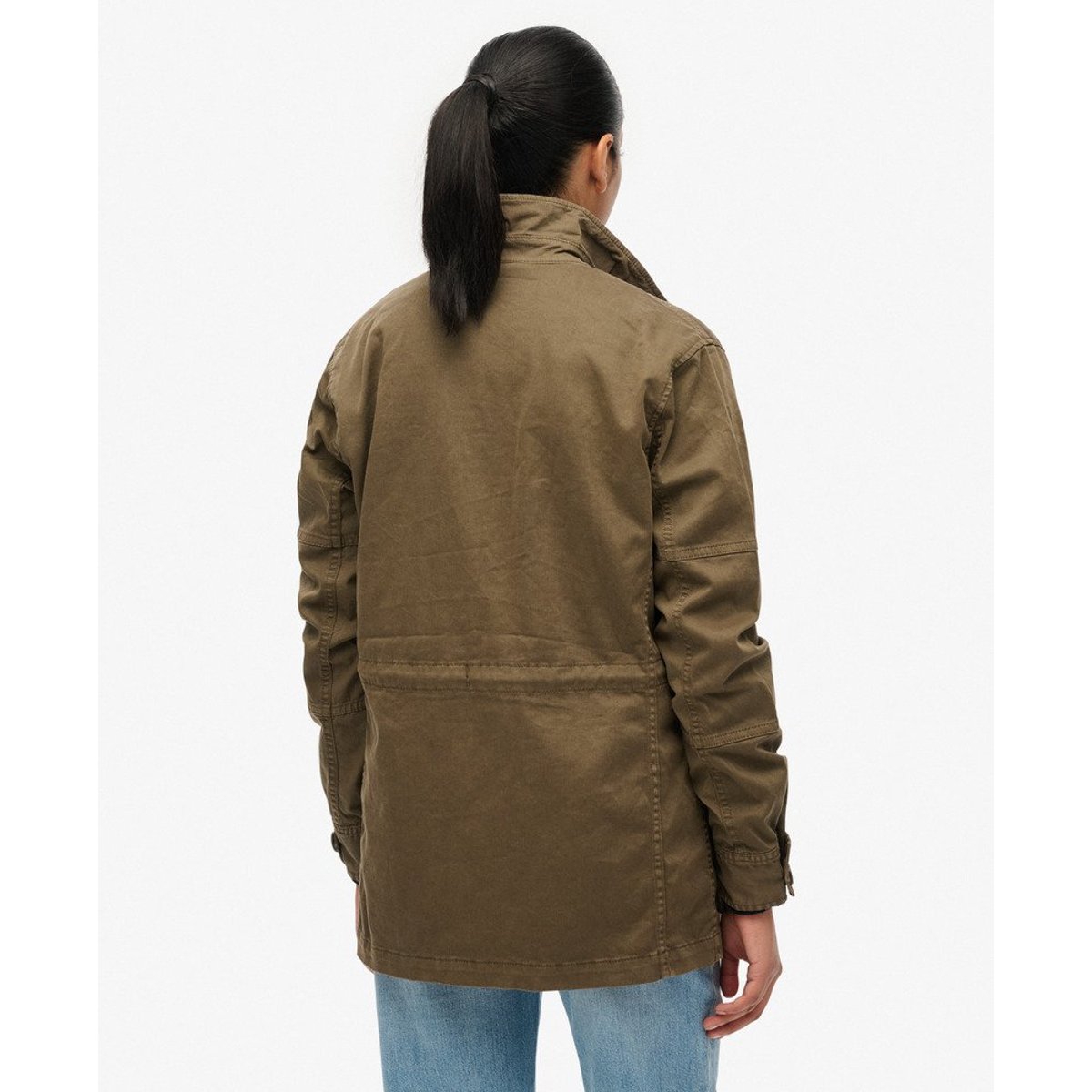 Veste à Taille Basse olive intense, SUPERDRY
