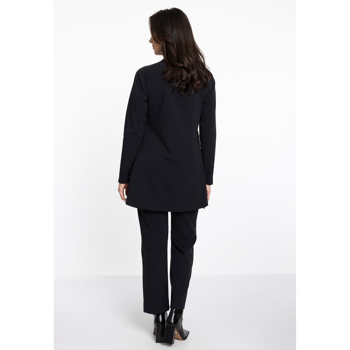 Pantalon cigarette fit noir, YOEK