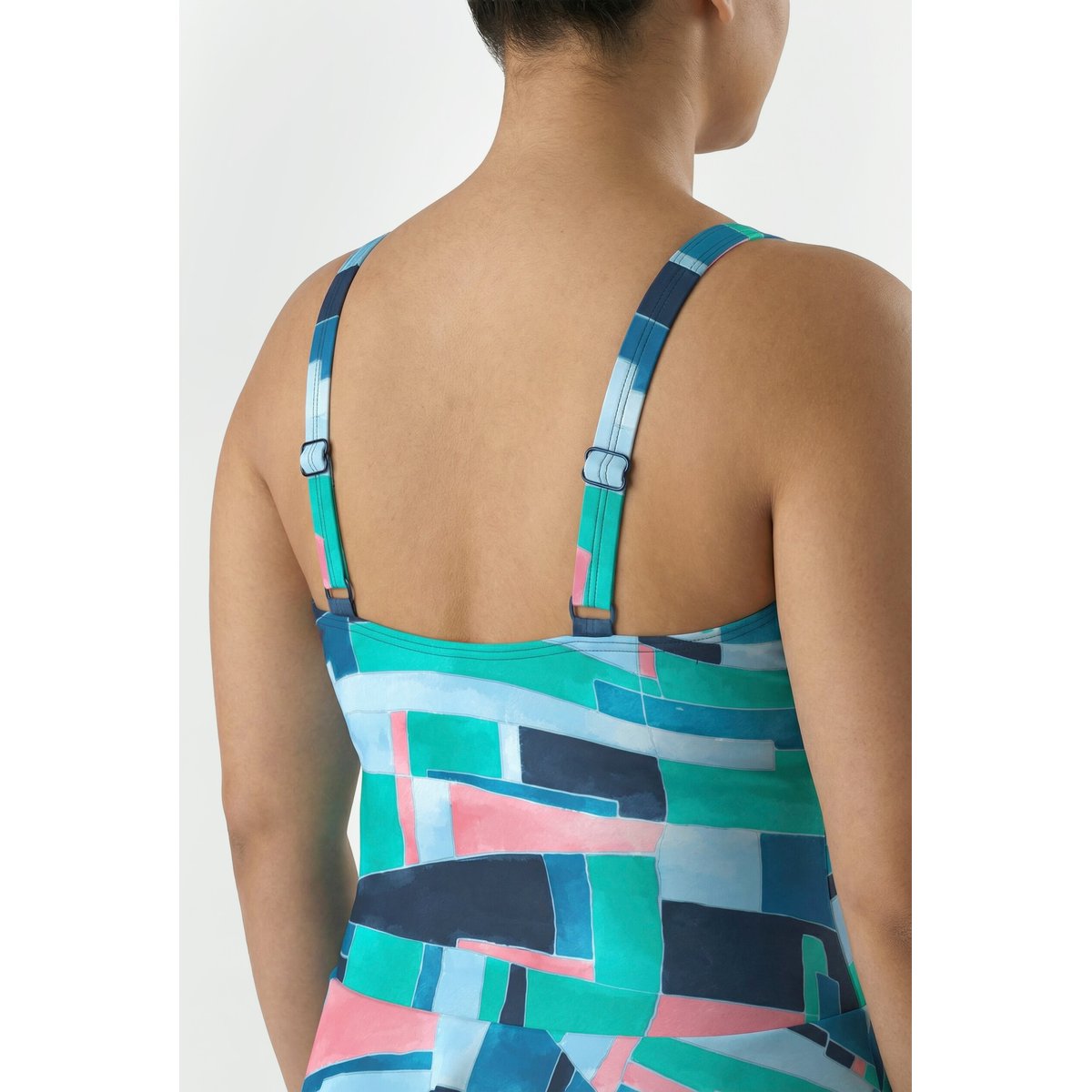 Robe de bain à bonnets souples bleu foncé, ULLA POPKEN