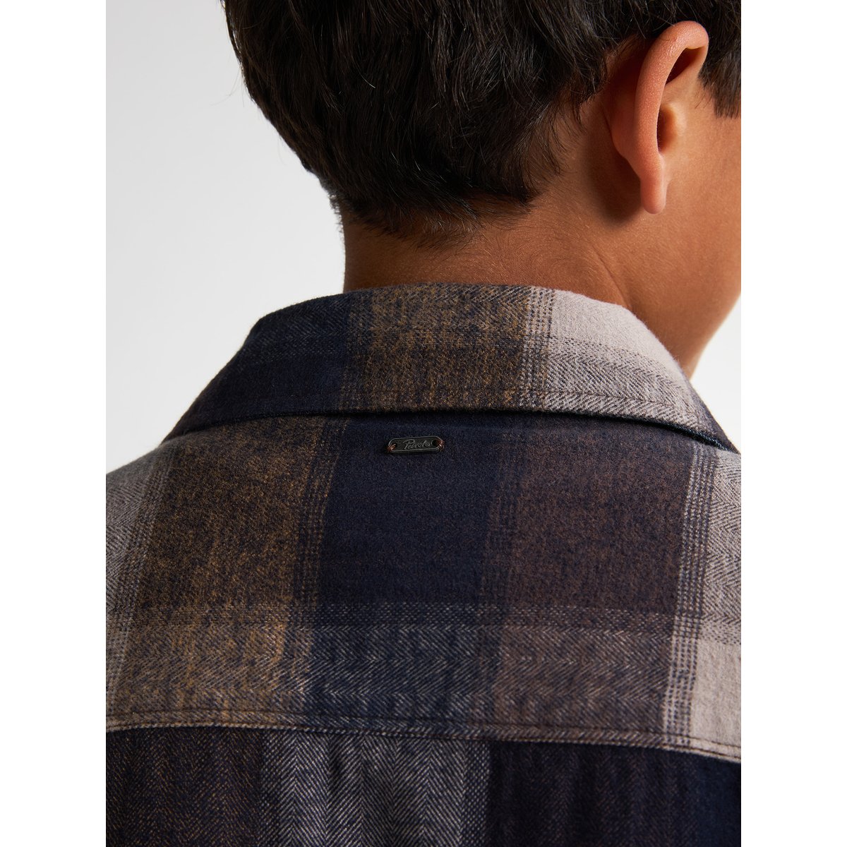 Chemise à carreaux clackamas marron mud, PETROL INDUSTRIES