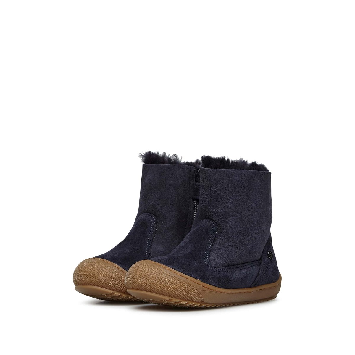 Bottines Doublées De Laine Cozy Hug marine, NATURINO