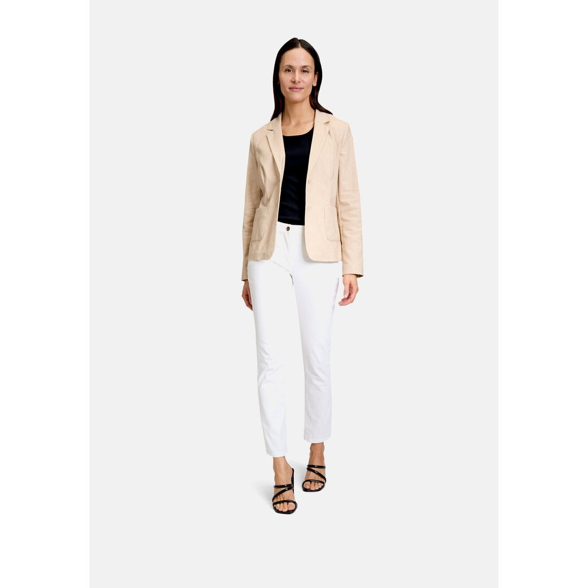 Veste blazer à manches longues beige, BETTY BARCLAY
