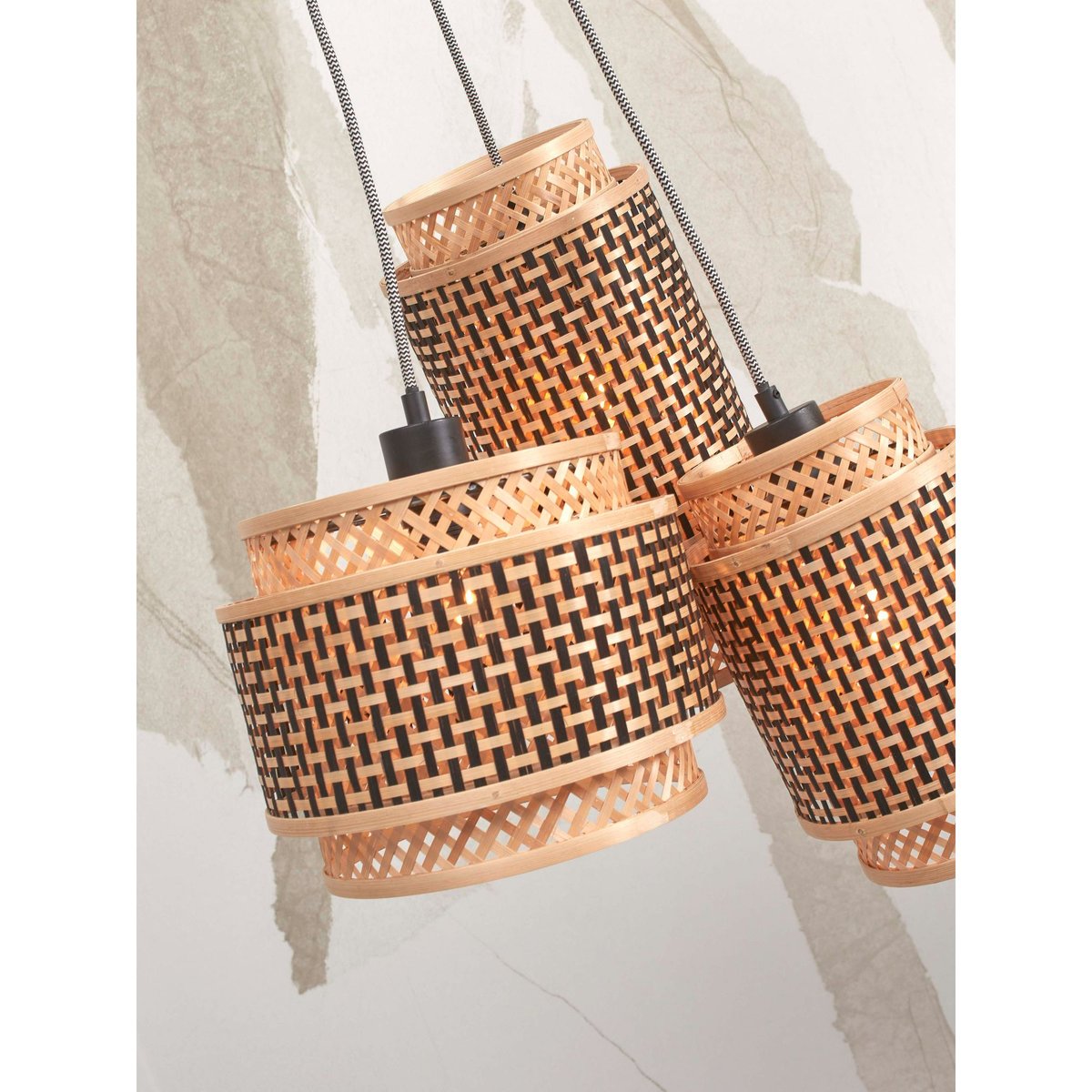 Suspension Bambou BHUTAN naturel, GOOD & MOJO