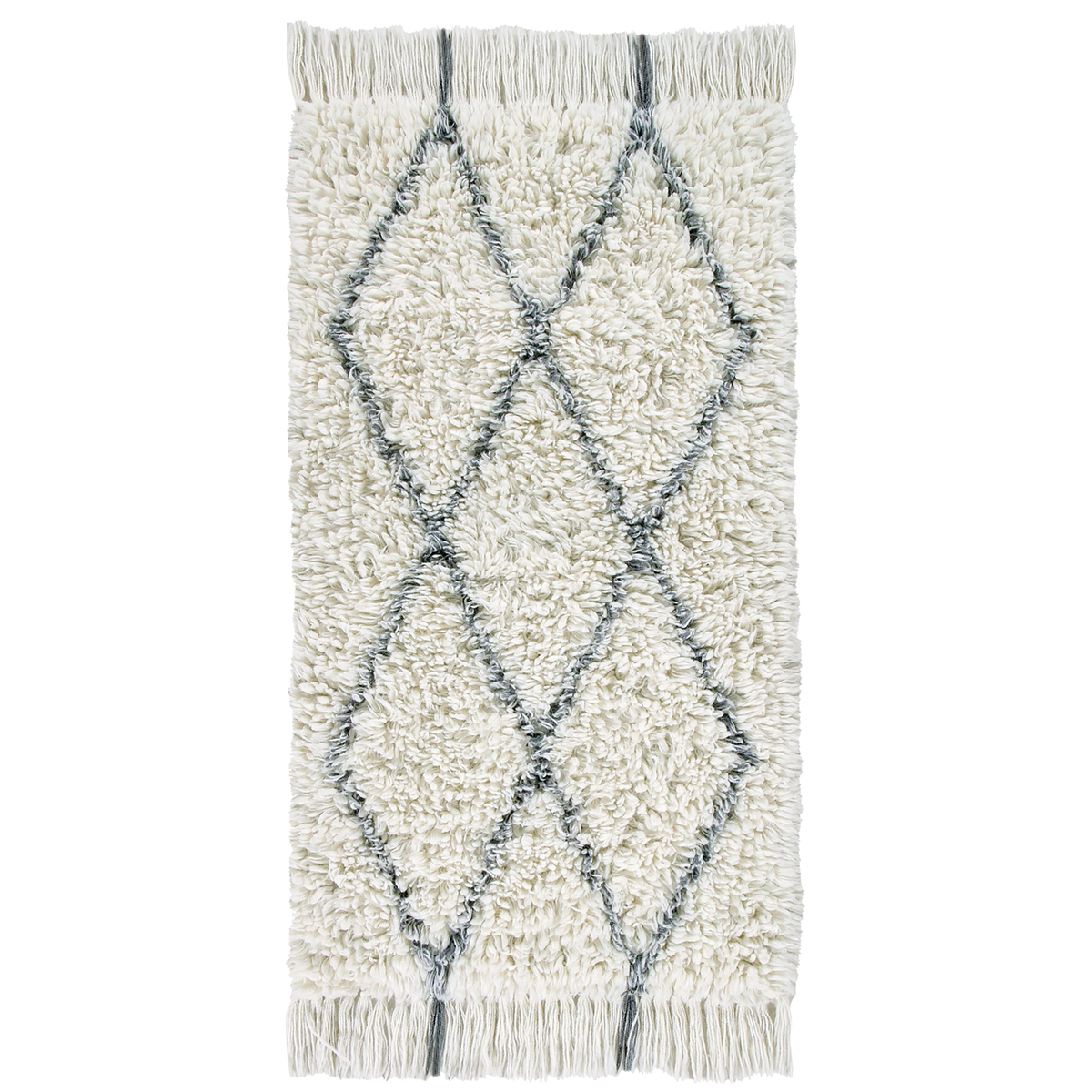 Tapis Lainable Rectangulaire BEREBER CLASSICS blanc, LORENA CANALS