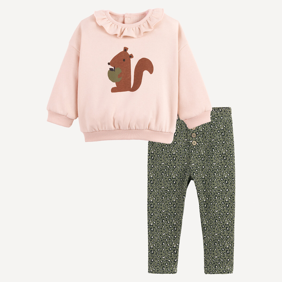 Ensemble 2 pièces sweat et legging assortis, LA REDOUTE COLLECTIONS