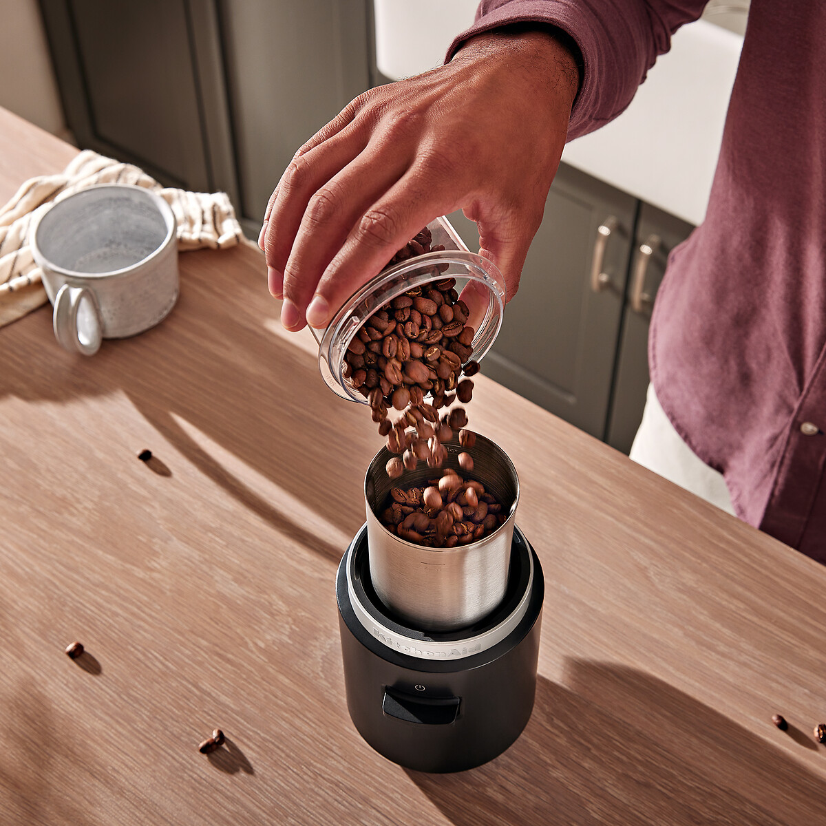 Go Cordless Coffee Grinder & Battery - 5KBGR111 black, KITCHENAID