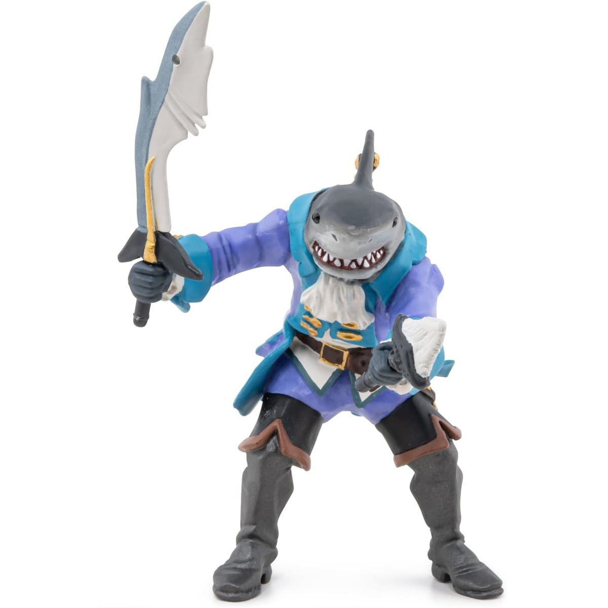Figurine Pirate mutant requin bleu, PAPO