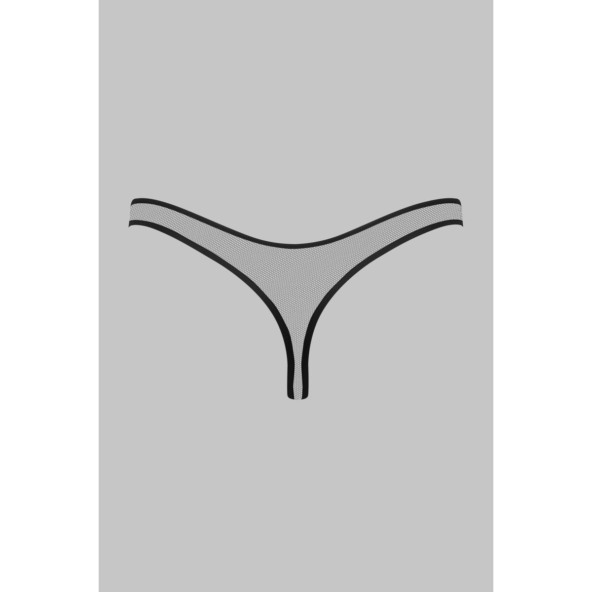 String échancré transparent PURE TENTATION noir, MAISON CLOSE