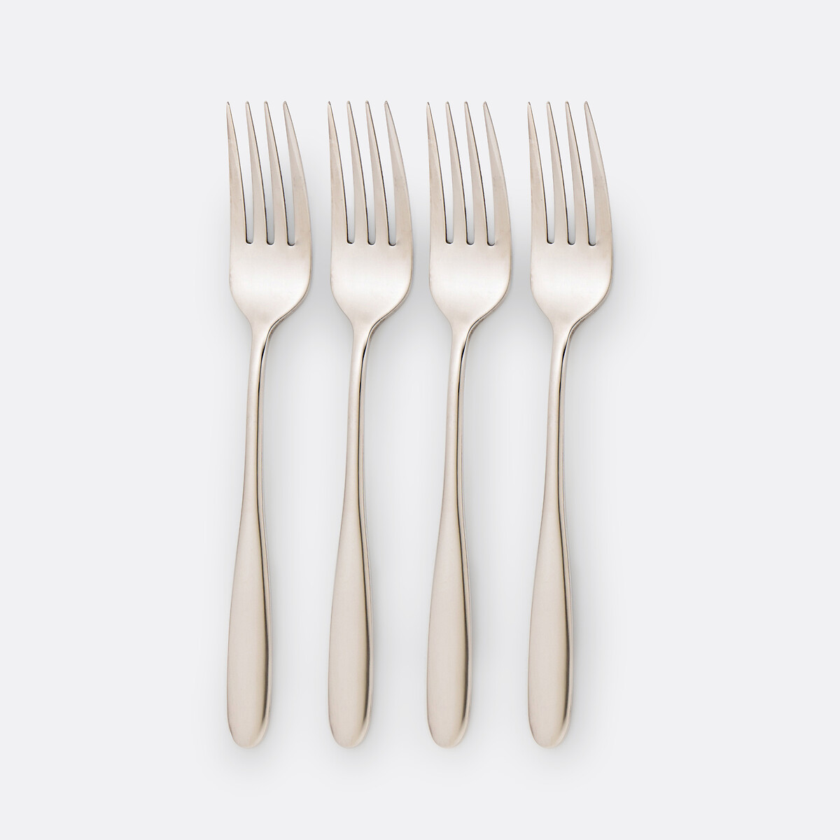 Lot de 4 fourchettes inox, Ebano inox, LA REDOUTE INTERIEURS