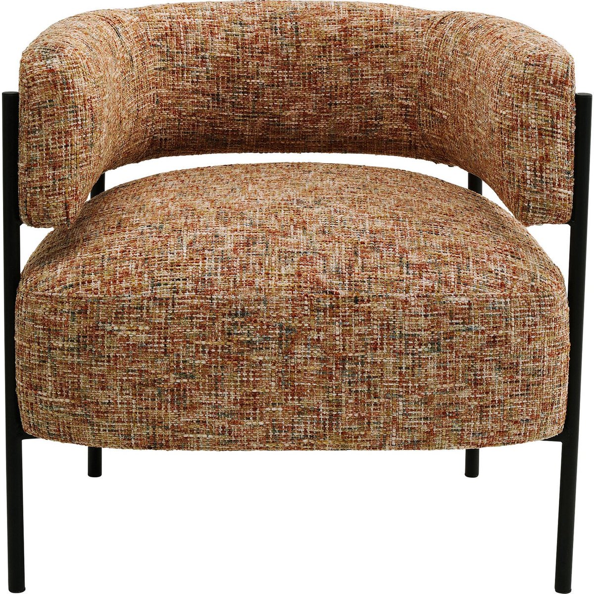 Fauteuil en polyester mélangé, LILJA orange, KARE DESIGN