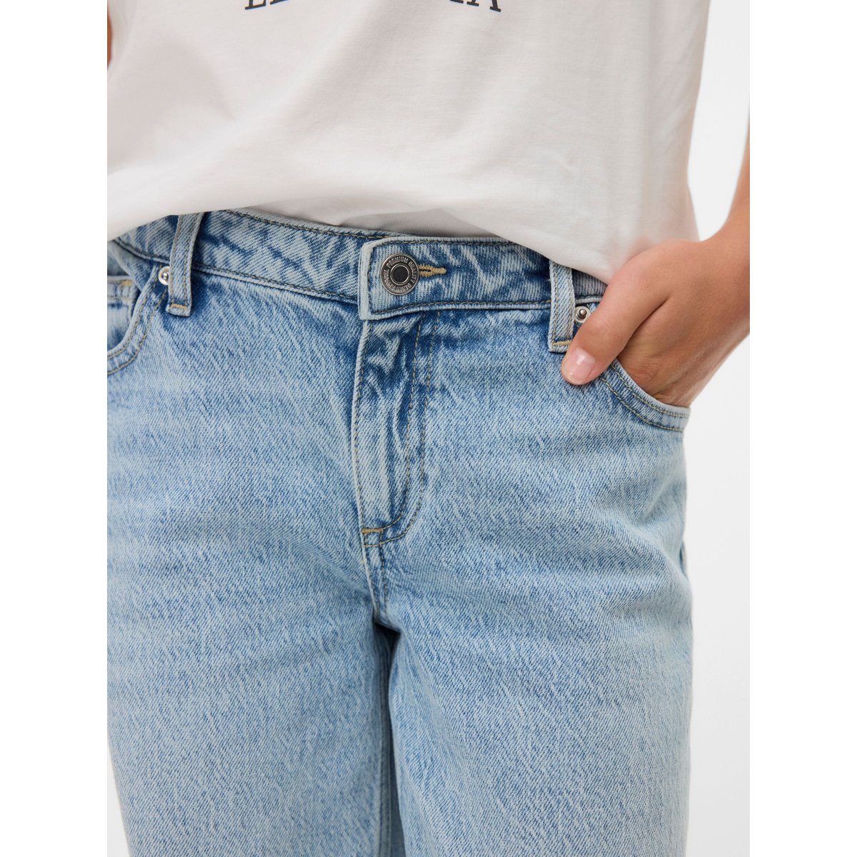 Jean À Coupe Large light blue denim, VERO MODA