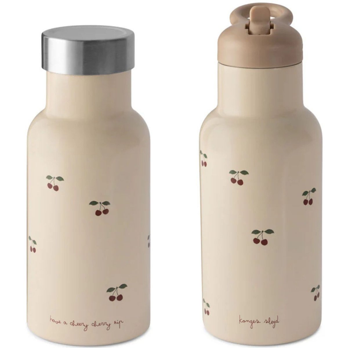 Gourde isotherme rose, rouge, vert, KONGES SLOJD
