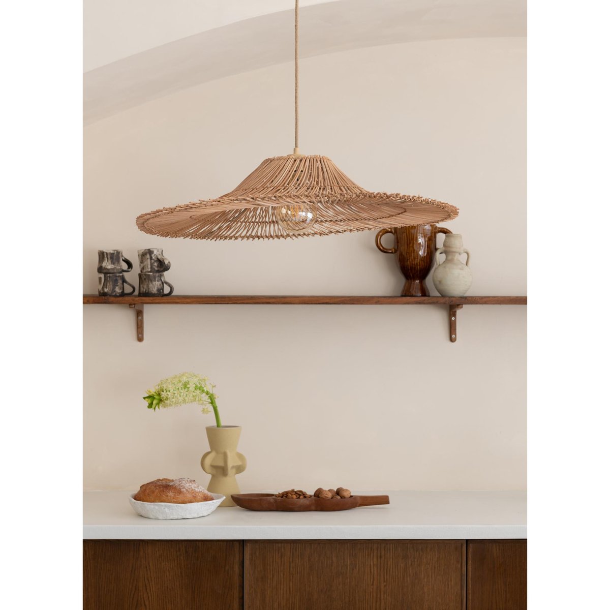 Lampe Suspendue Rotin CANCUN naturel, GOOD & MOJO