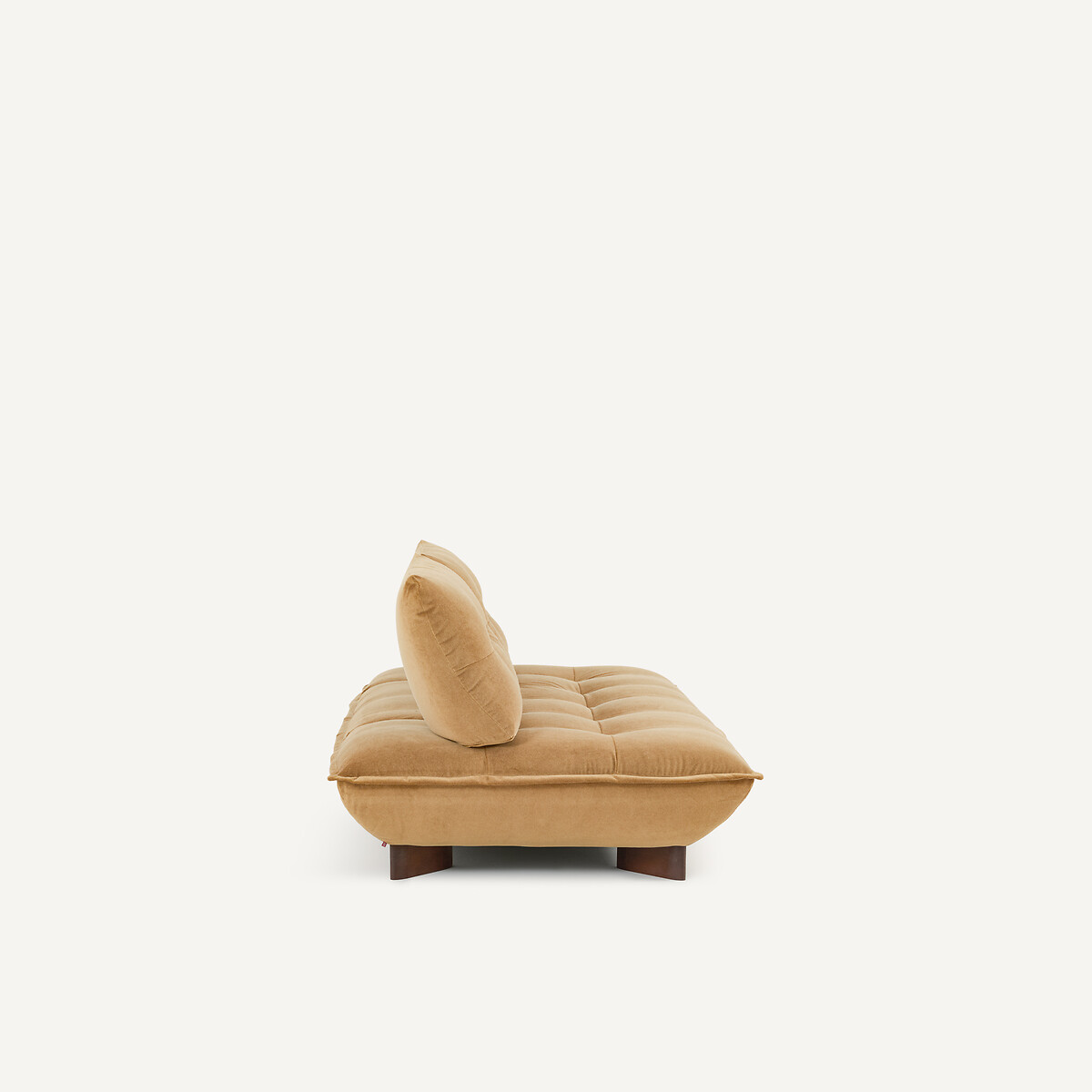 Banquette modulable en velours de lin, KAORI caramel, AM.PM