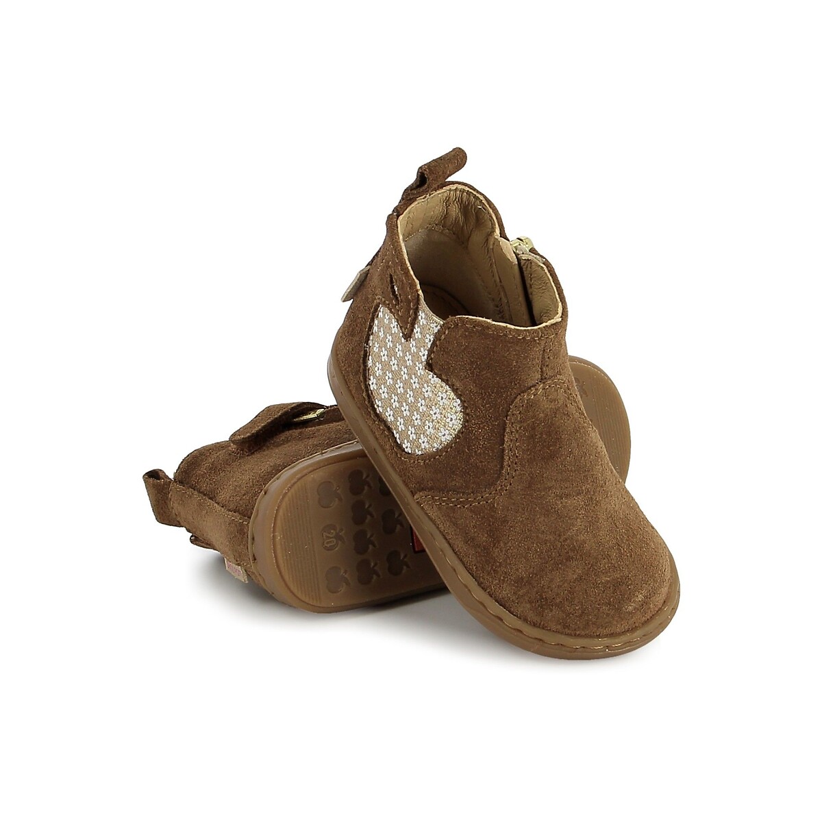 Botins em pele BOUBA APPLE camel, SHOO POM