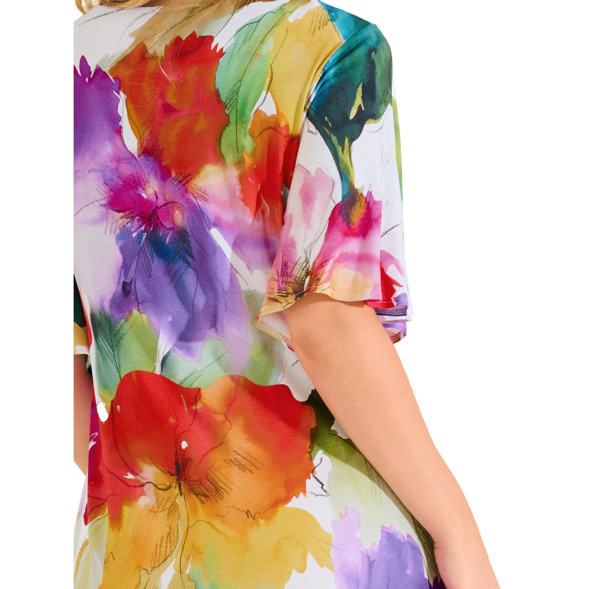 Robe estivale manches courtes ROMA blanc, LISCA