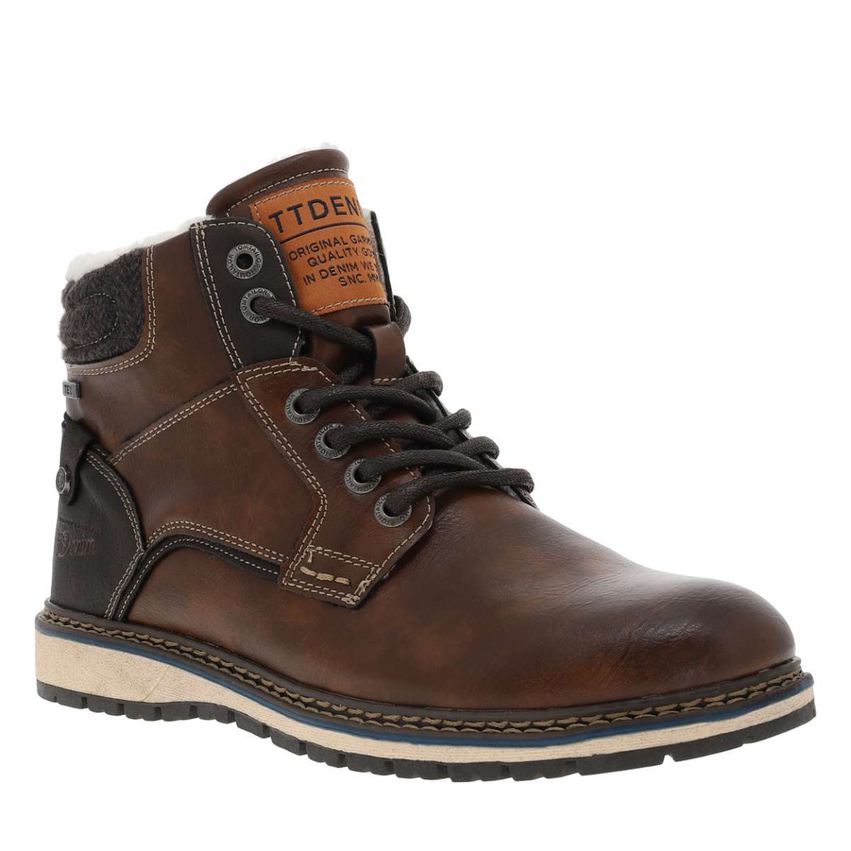 Bottines semelle baskets marron, TOM TAILOR