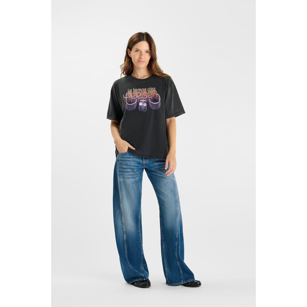Tee-Shirt FINODE black, LE TEMPS DES CERISES