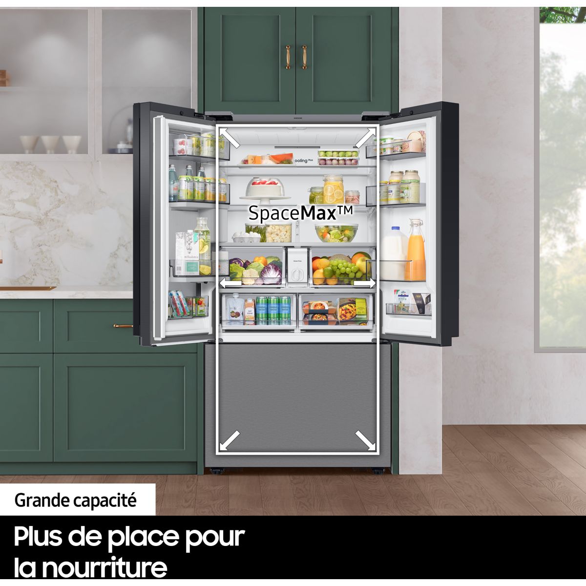 Réfrigérateur multi portes RF65DG960ESR inox, SAMSUNG