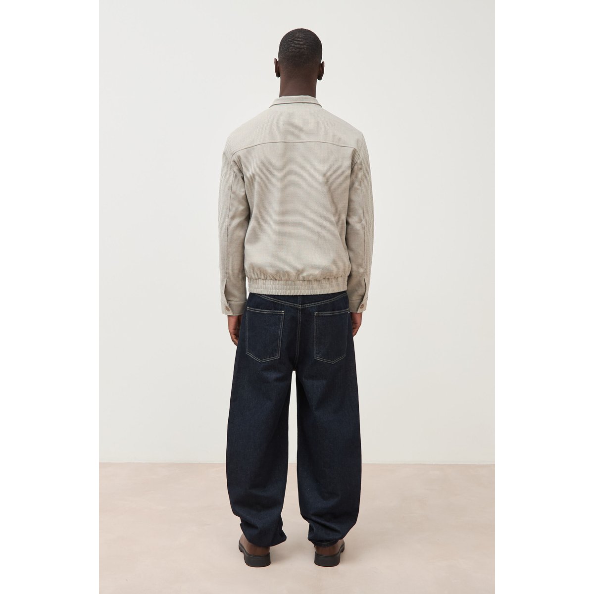 Blouson col montant manches longues gris, BONOBO