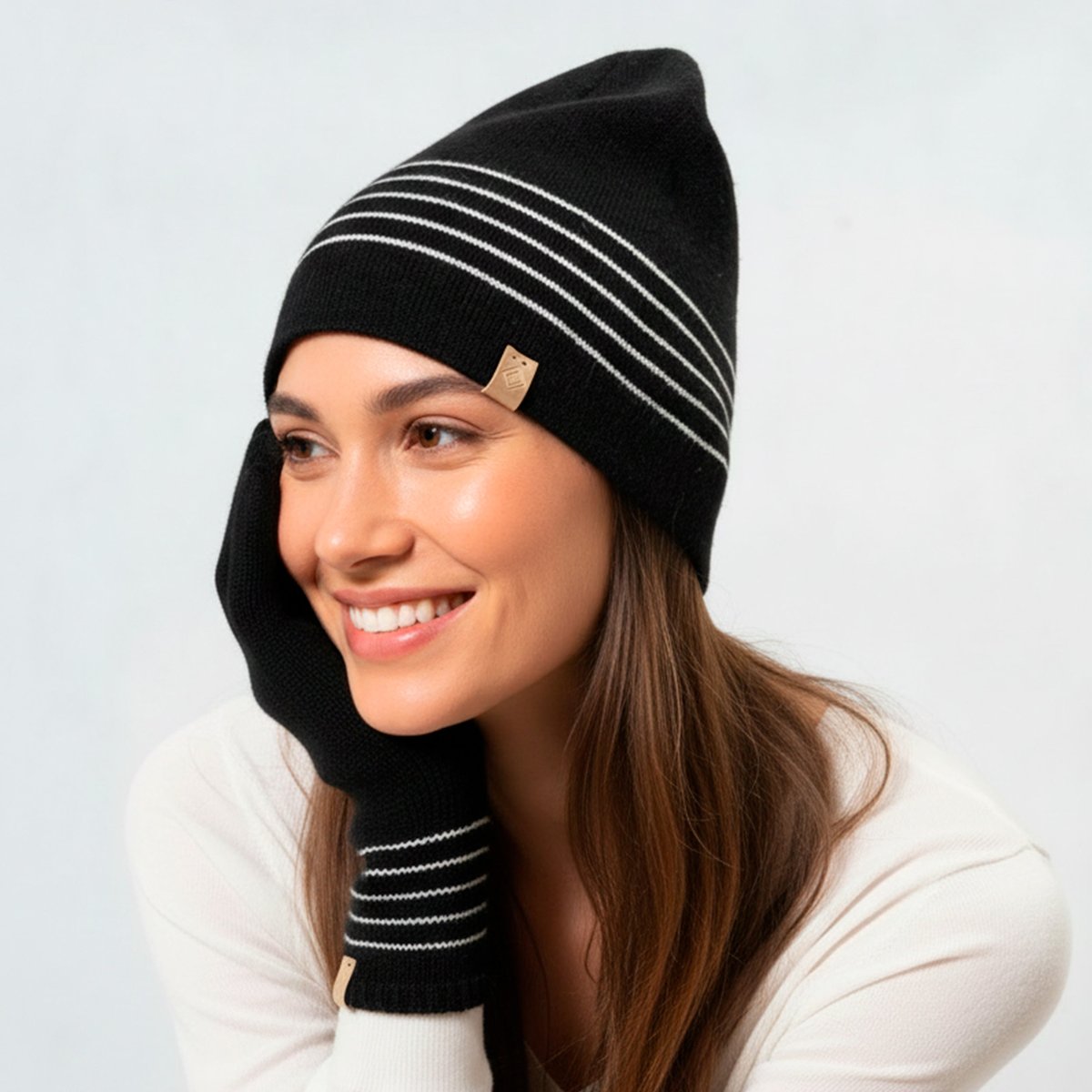 Gants non doublés - ultra doux, taille unique noir, ISOTONER