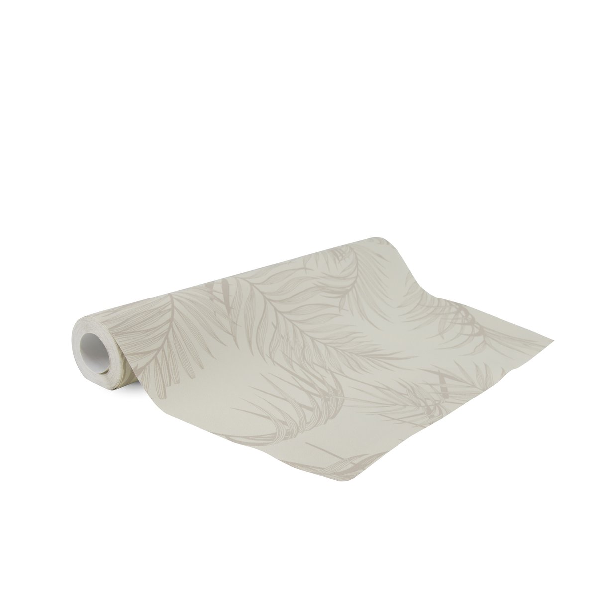 Papier peint litho palmier botanique beige, gris, BOUTIQUE