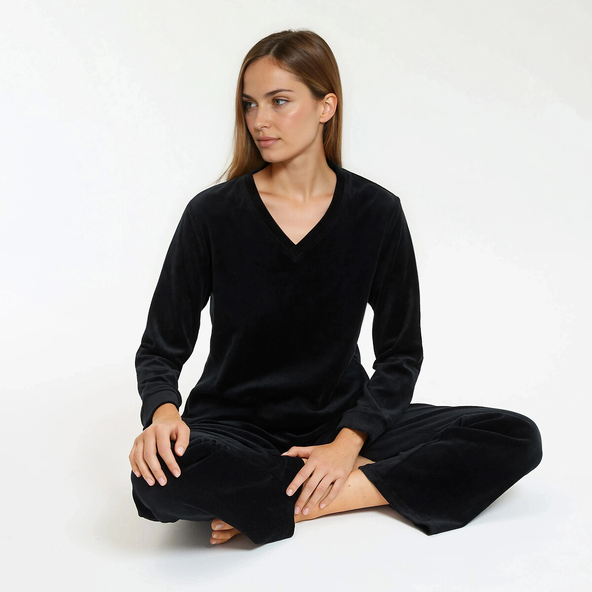 Pyjama velours noir, SO'HOME