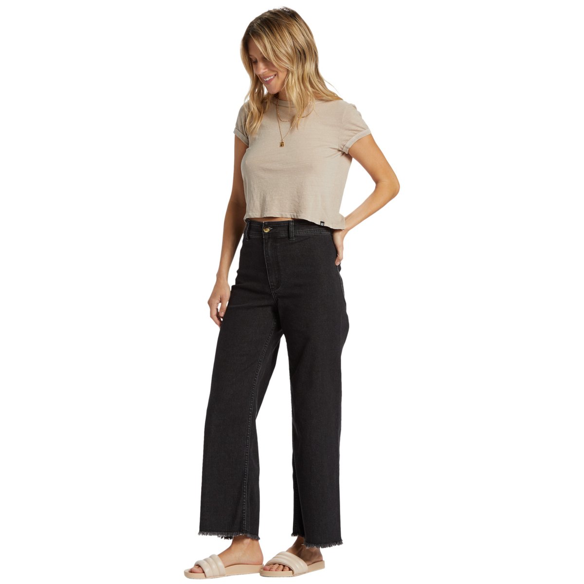 Pantalon ample FREE FALL noir black rinse, BILLABONG
