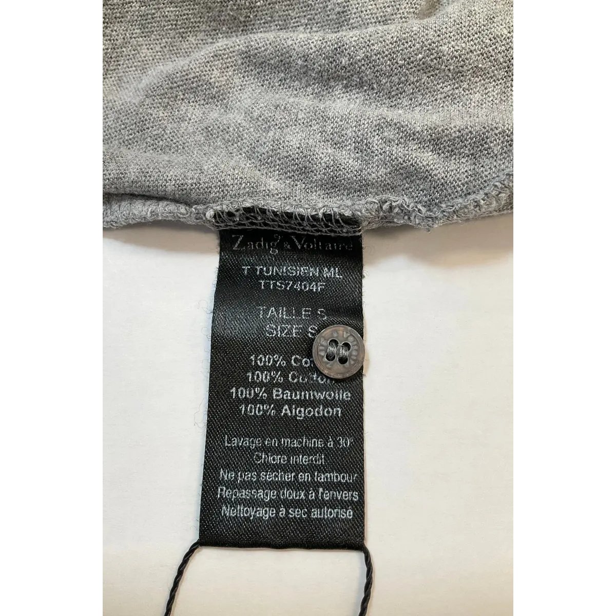 T-shirt - Bon État anthracite, ZADIG&VOLTAIRE