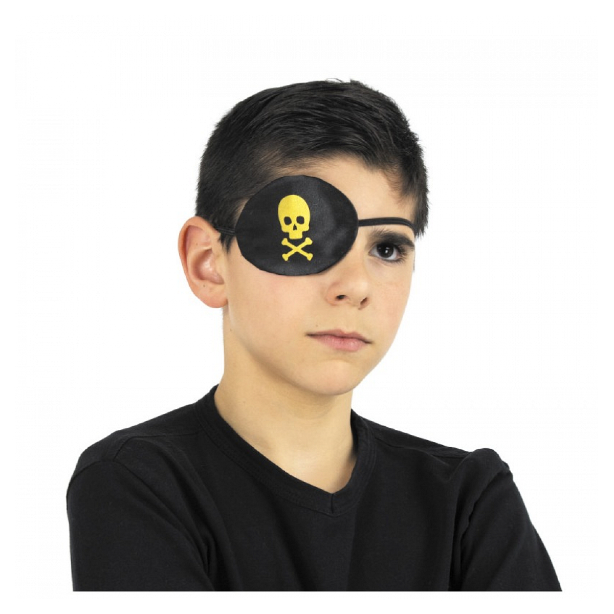 Cache oeil Pirate Tissu enfant couleur unique, TIM & PUCE