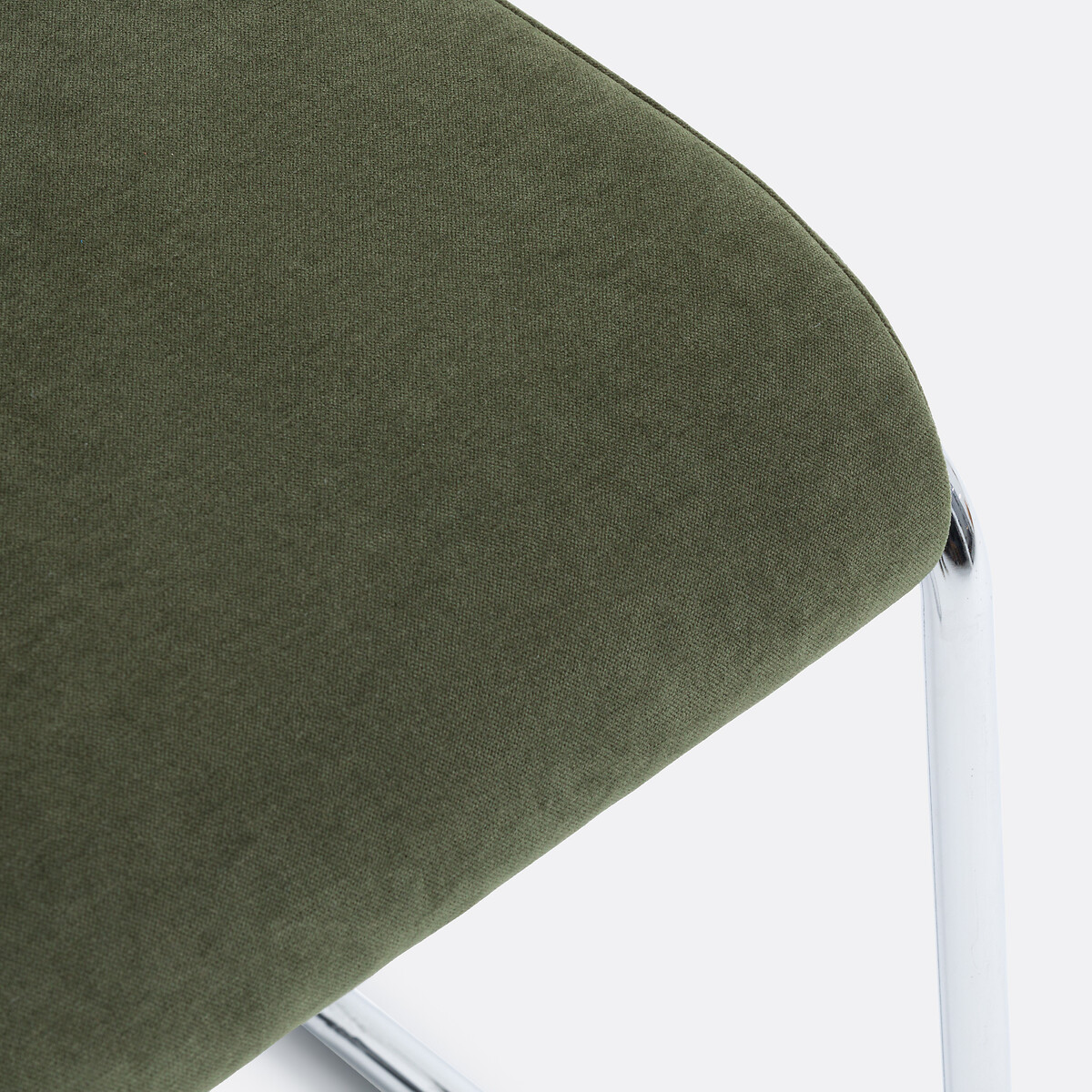 Lot de 2 chaises chrome et tissu, Celestina vert, LA REDOUTE INTERIEURS