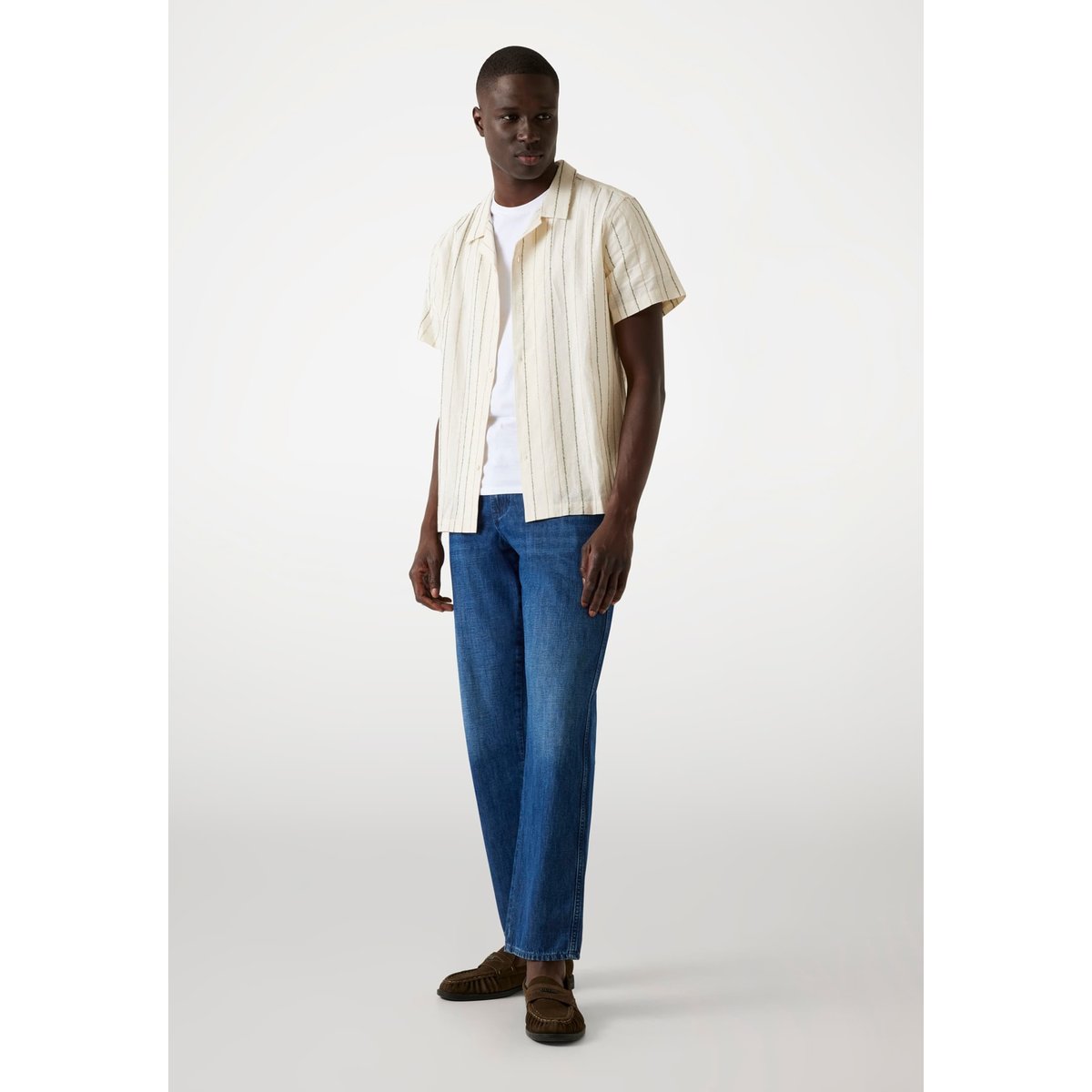 Chemise À Rayures beige multi, GUESS