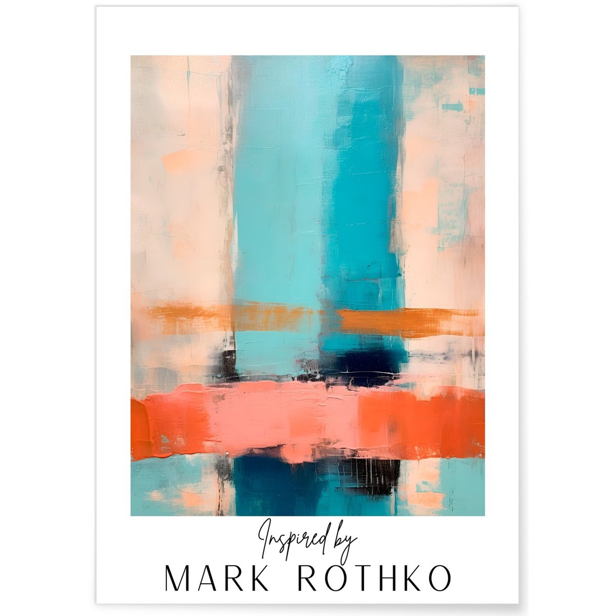 Affiche Mark Rothko n°9 blanc, L'AFFICHERIE