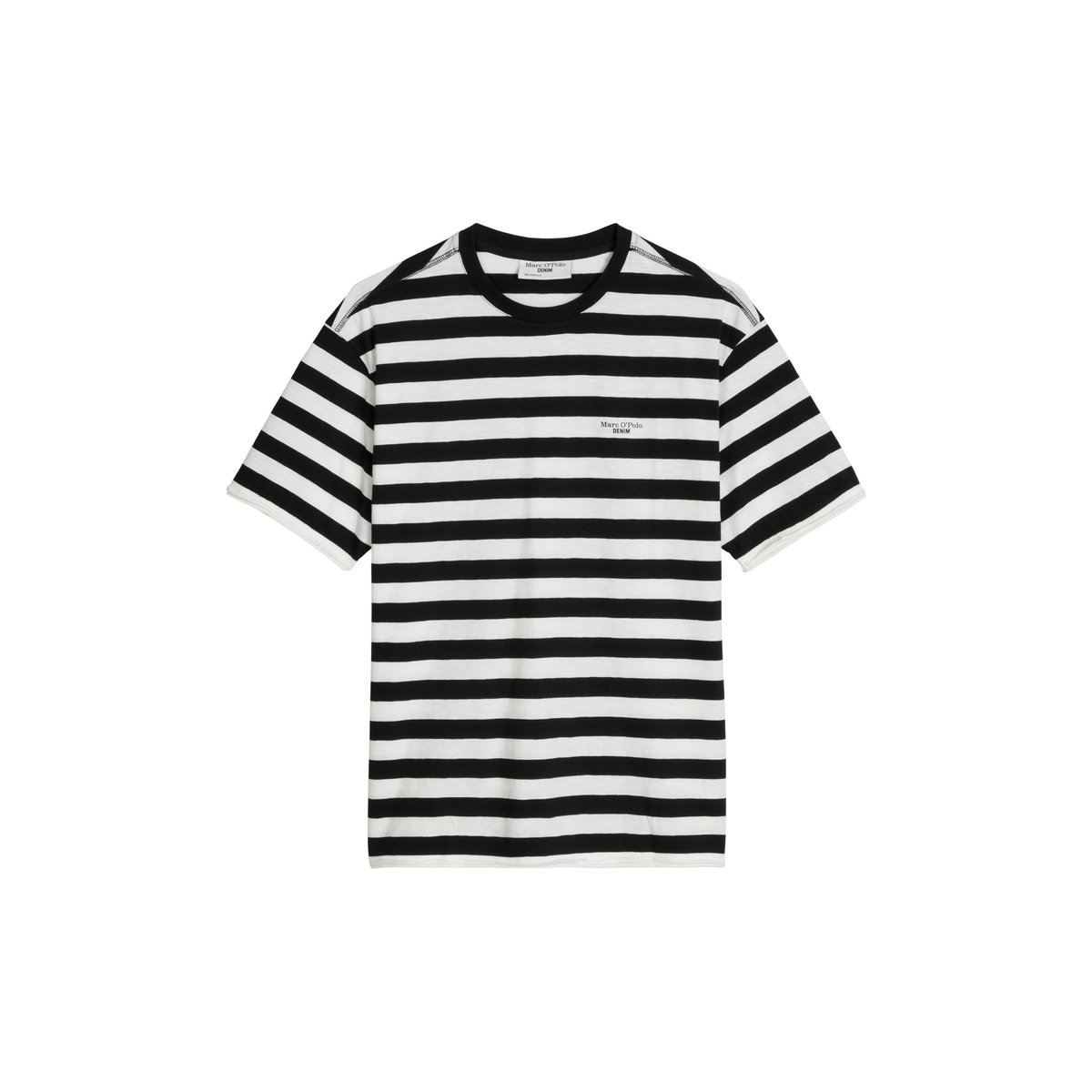 T-shirt relaxed en coton bio doux noir, MARC O’POLO DENIM