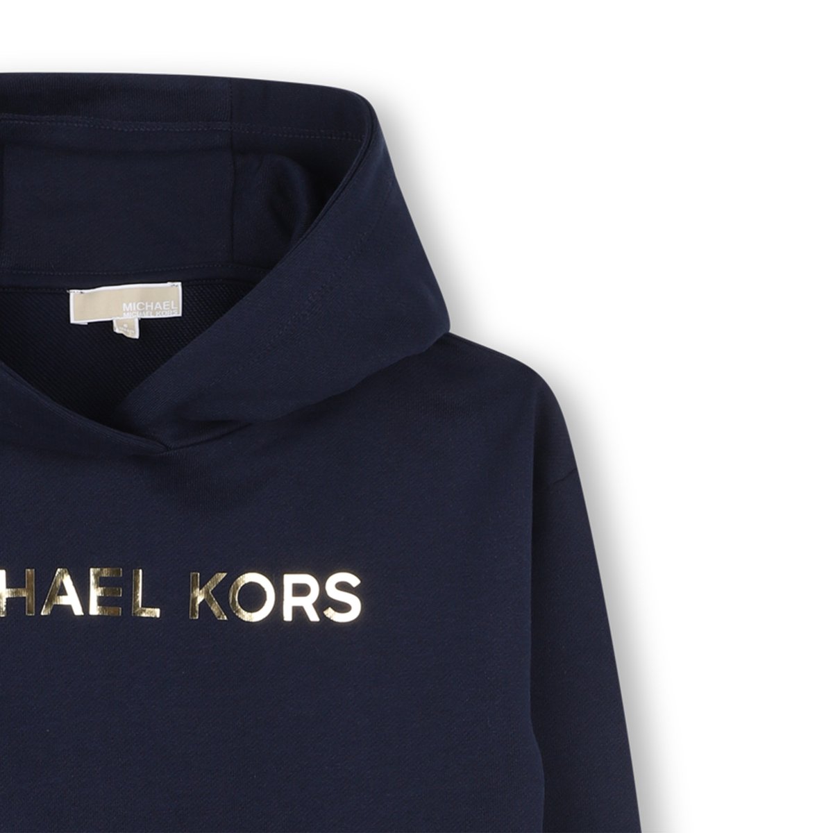 Robe à capuche en molleton bleu cargo, MICHAEL KORS