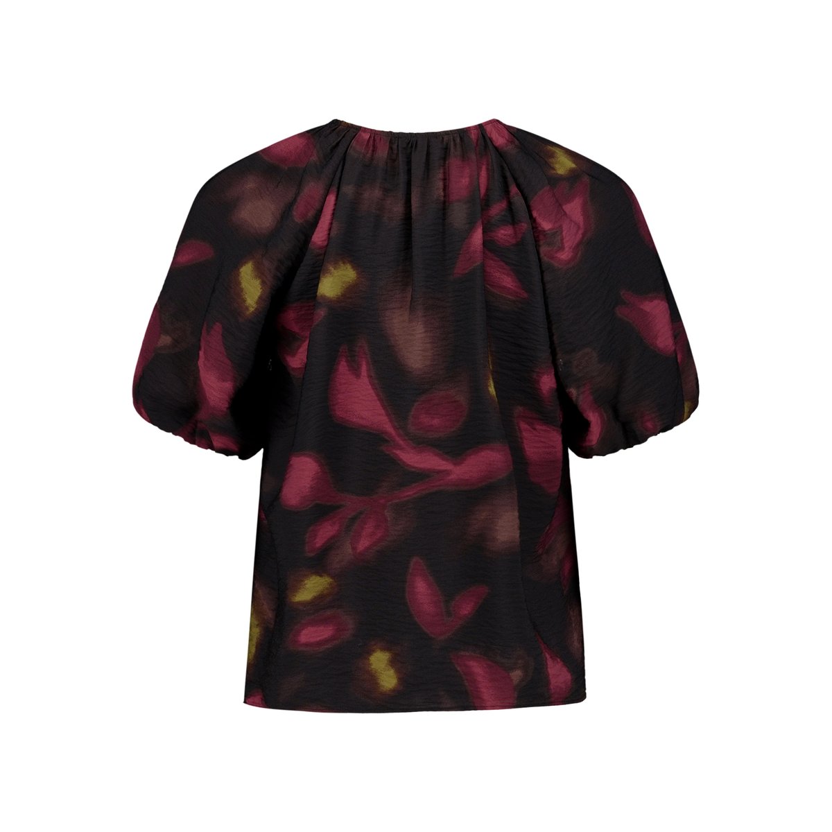 Blouse casual à imprimé à fleurs black/dark red, ZERO