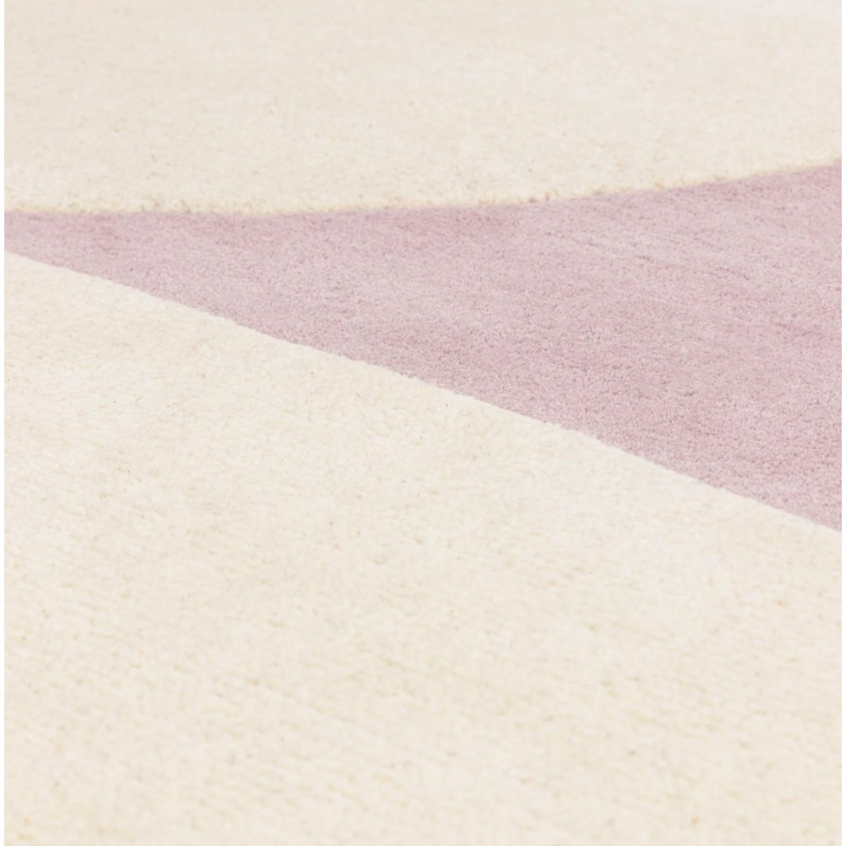 Tapis salon et chambre moderne en laine COBBLE rose, NOVATREND