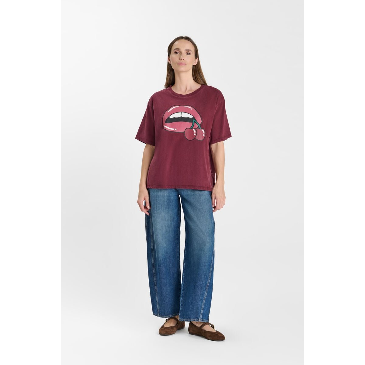 Tee-Shirt KALYA burgundy, LE TEMPS DES CERISES