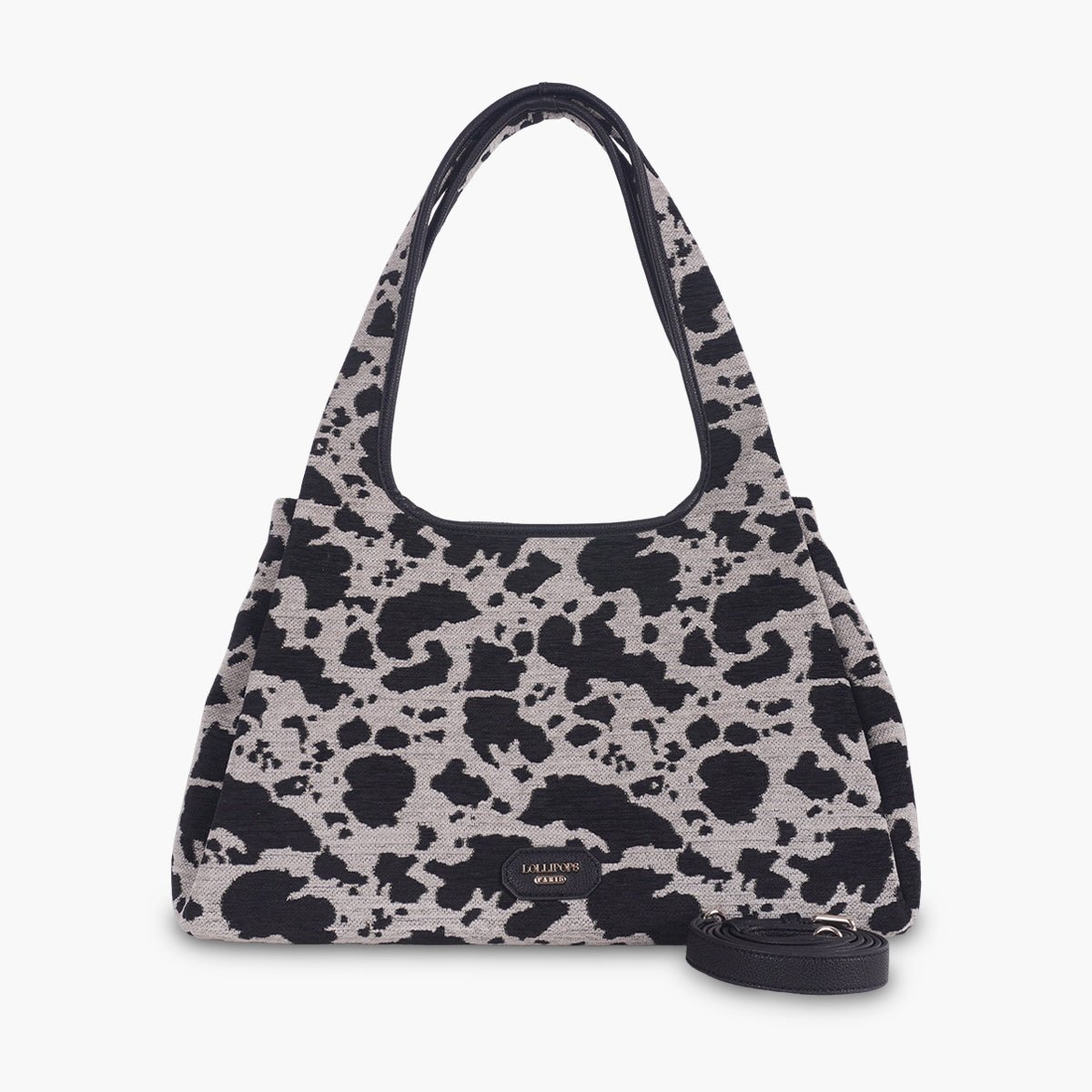 Sac Shopper L tacheté Talaya noir,doré, LOLLIPOPS
