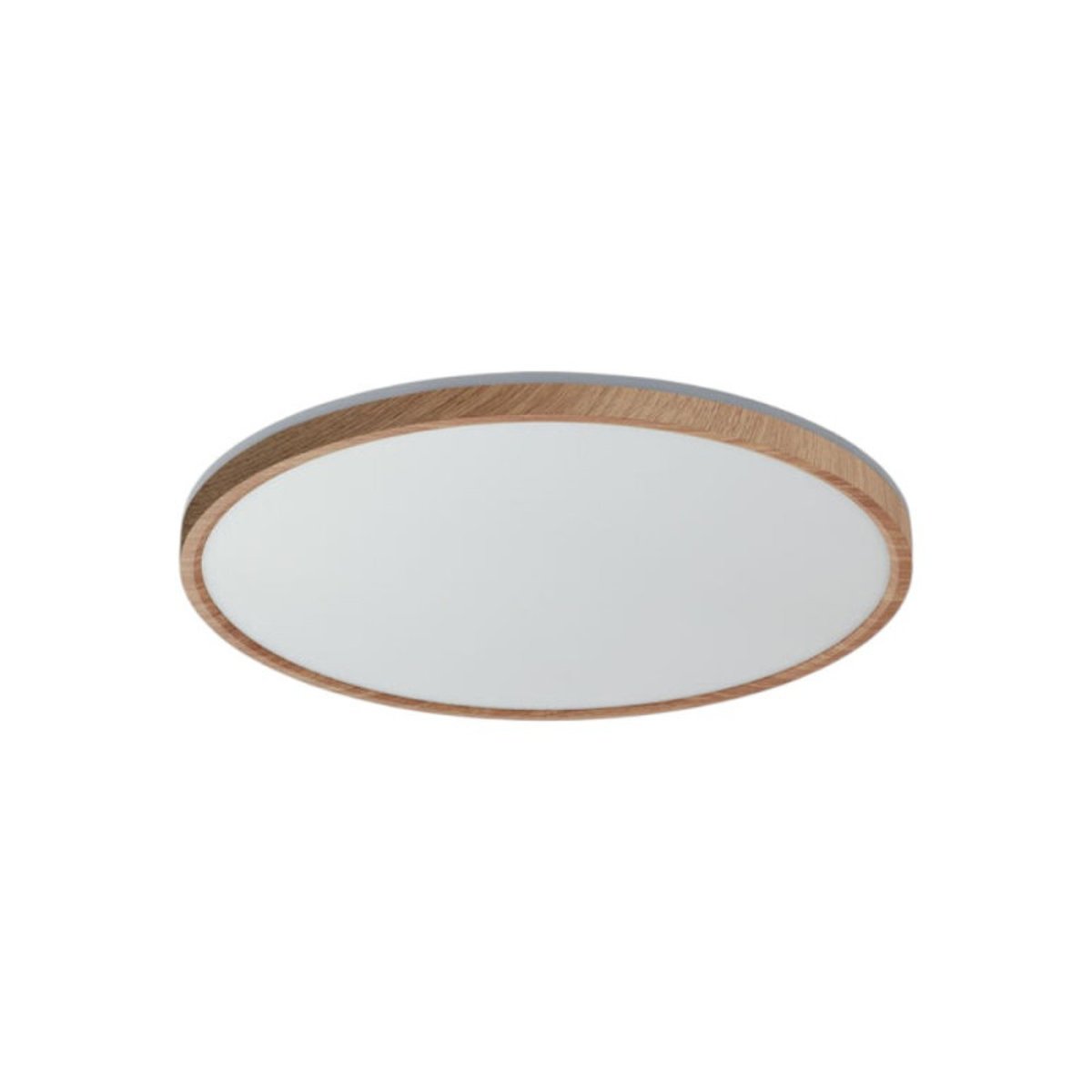 Plafonnier led 40W imitation bois clair Osona marron, MILLUMINE
