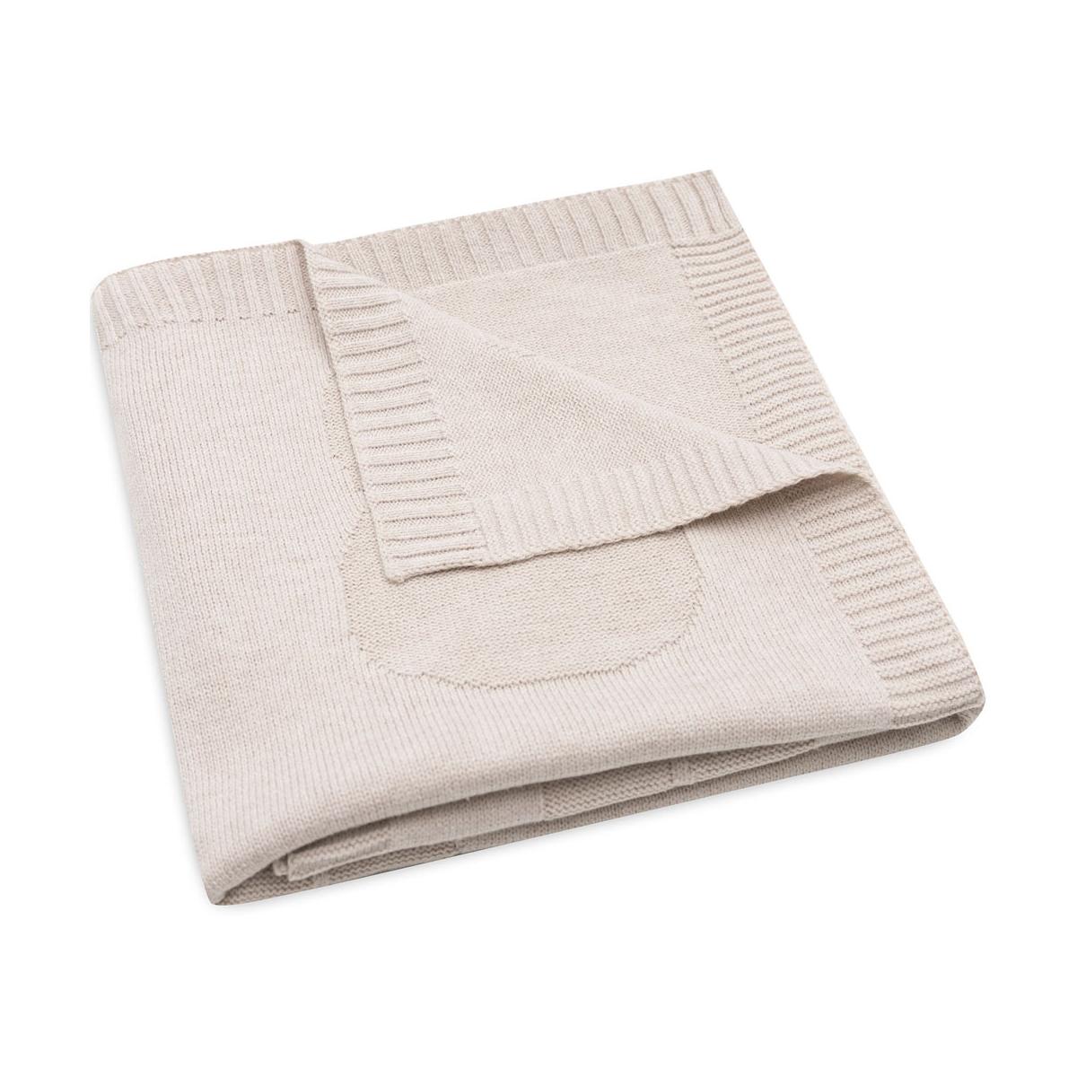 Couverture en tricot beige, JOLLEIN
