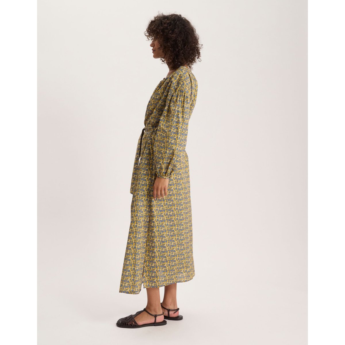 Robe Livia en coton jaune, INES DE LA FRESSANGE PARIS