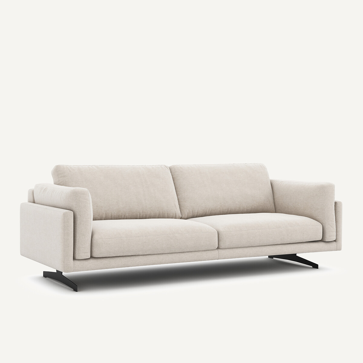 3- oder 4-Sitzer-Sofa, aus meliertem Leinen, CÉSAR elfenbein, AM.PM