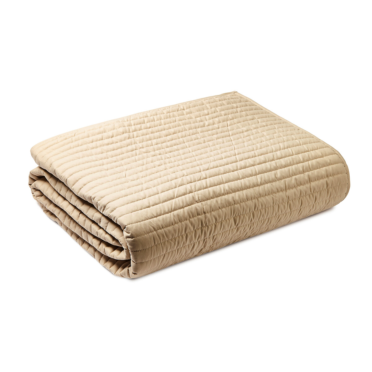 Quilted Lines Bedspread natural beige, BIANCA FINE LINENS
