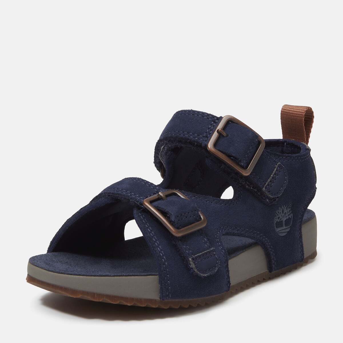 Kids Castle Island Backstrap Touch 'n' Close Sandals navy blue, TIMBERLAND